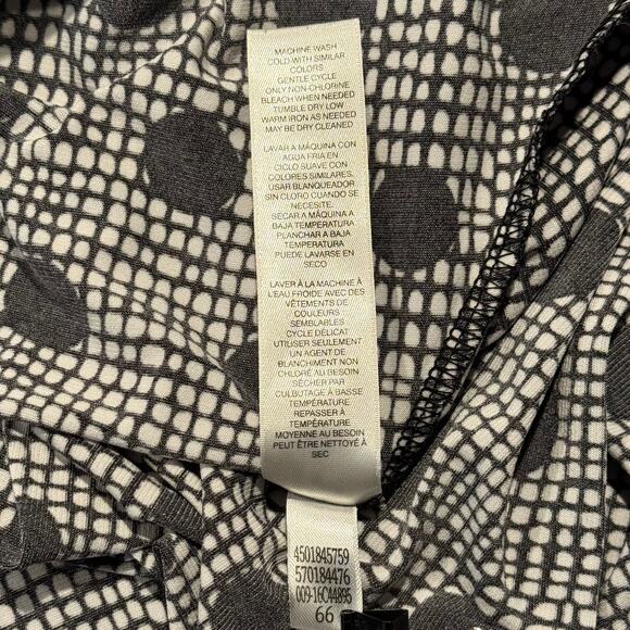 Chicos Tunic Top 3/4 Sleeve Polka Dot Minimalist Workwear Black White 3 XL 16 - Picture 5 of 7